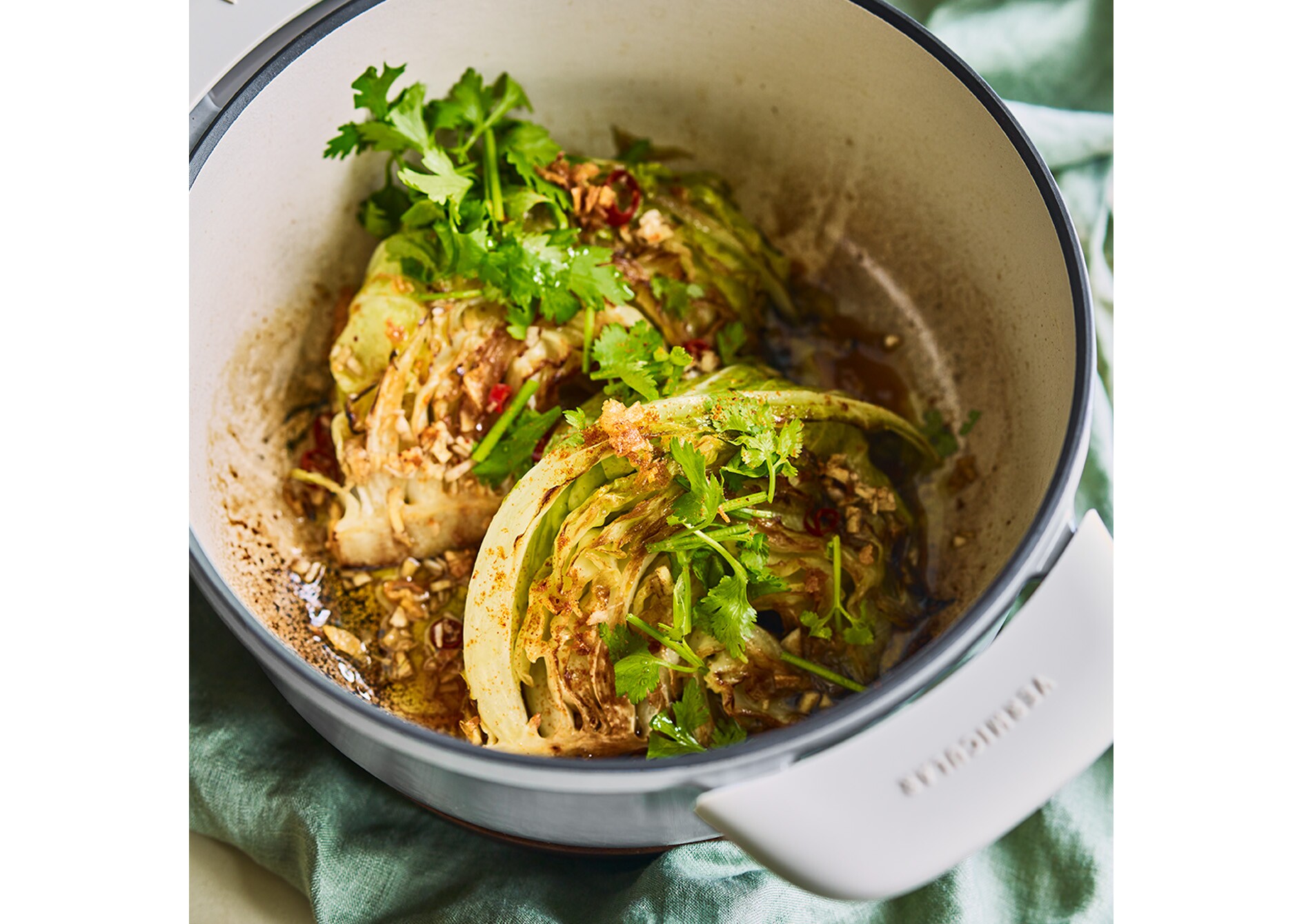 オーブンポット 2 22cm ベーシックノブ＆リッドスタンド[マット