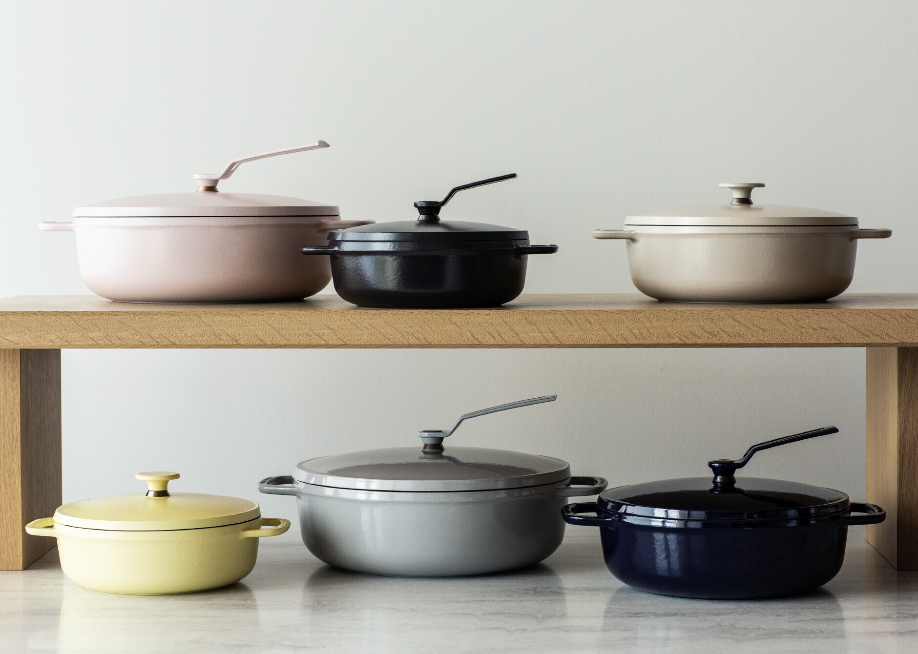 オーブンポット 2 22cm Shallow ベーシックノブ＆リッドスタンド