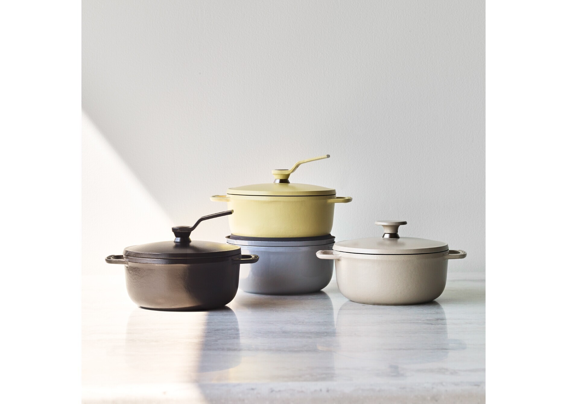 オーブンポット 2 MINI 14cm 2個セット ベーシックノブ[マットブラック